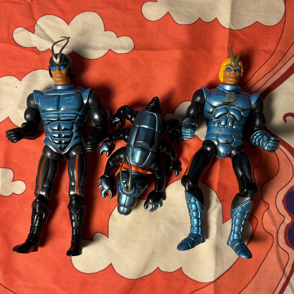 Vintage Coleco Sectaurs Warriors of Symbion Dargon Pinsor Skulk Figure Lot 1984